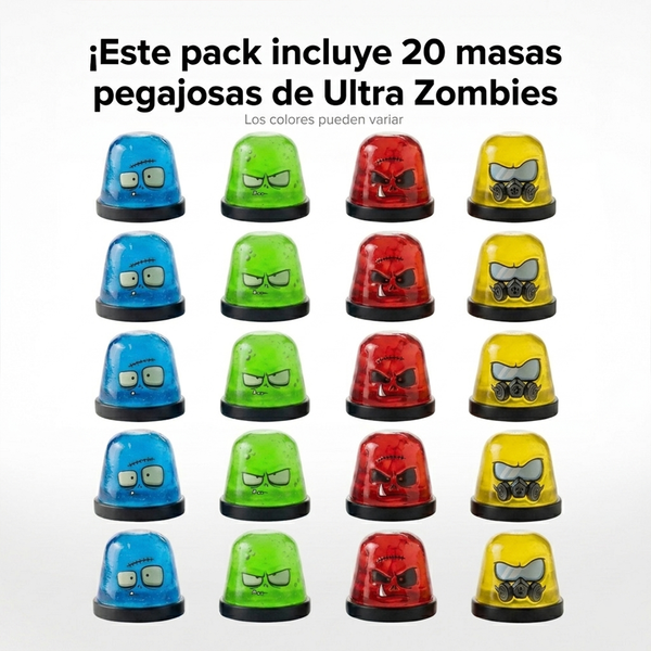 Pack x20 Masas Pegajosas Ultra Zombies Surtidas