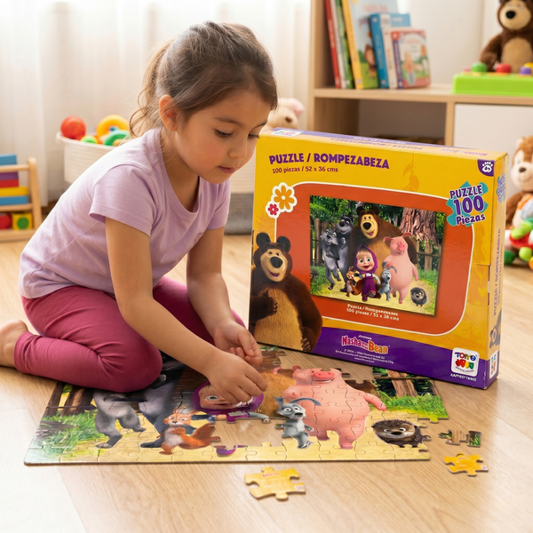 Puzzle 100 Piezas - Masha y El Oso - Toyng Chile