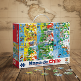 Puzzle 200 Piezas Mapa De Chile - Toyng - Toyng Chile