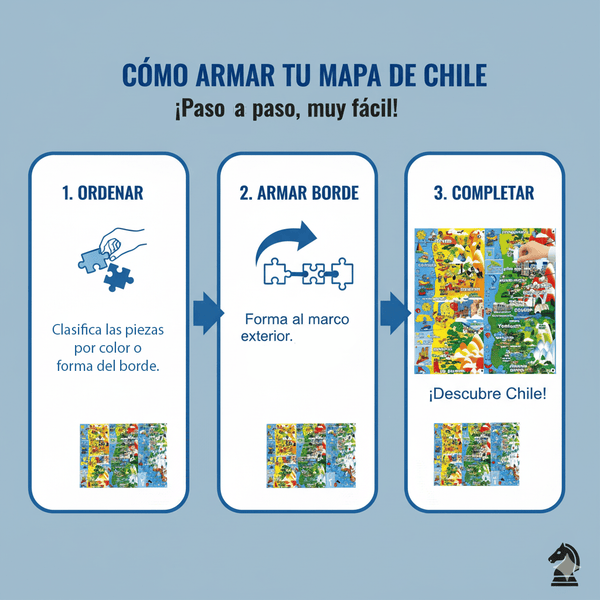 Puzzle 200 Piezas Mapa De Chile - Toyng - Toyng Chile
