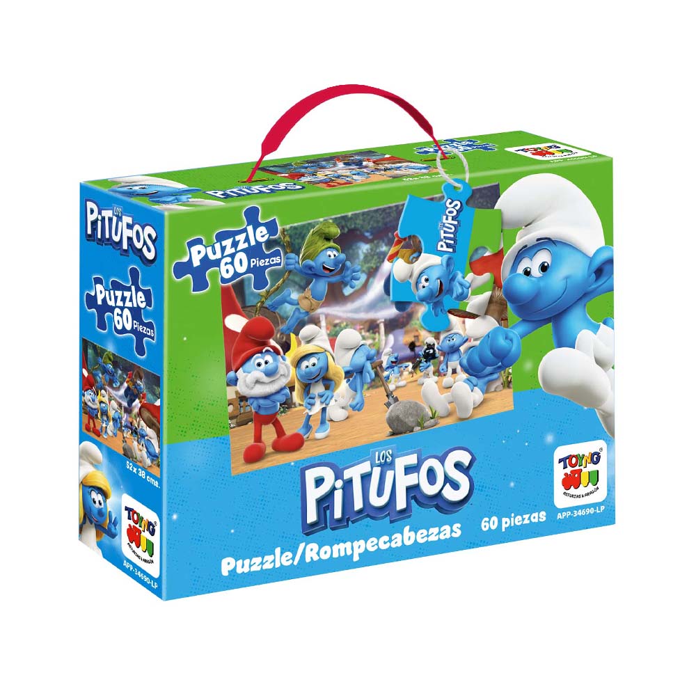 Puzzle 60 Piezas - Los Pitufos - Toyng Chile