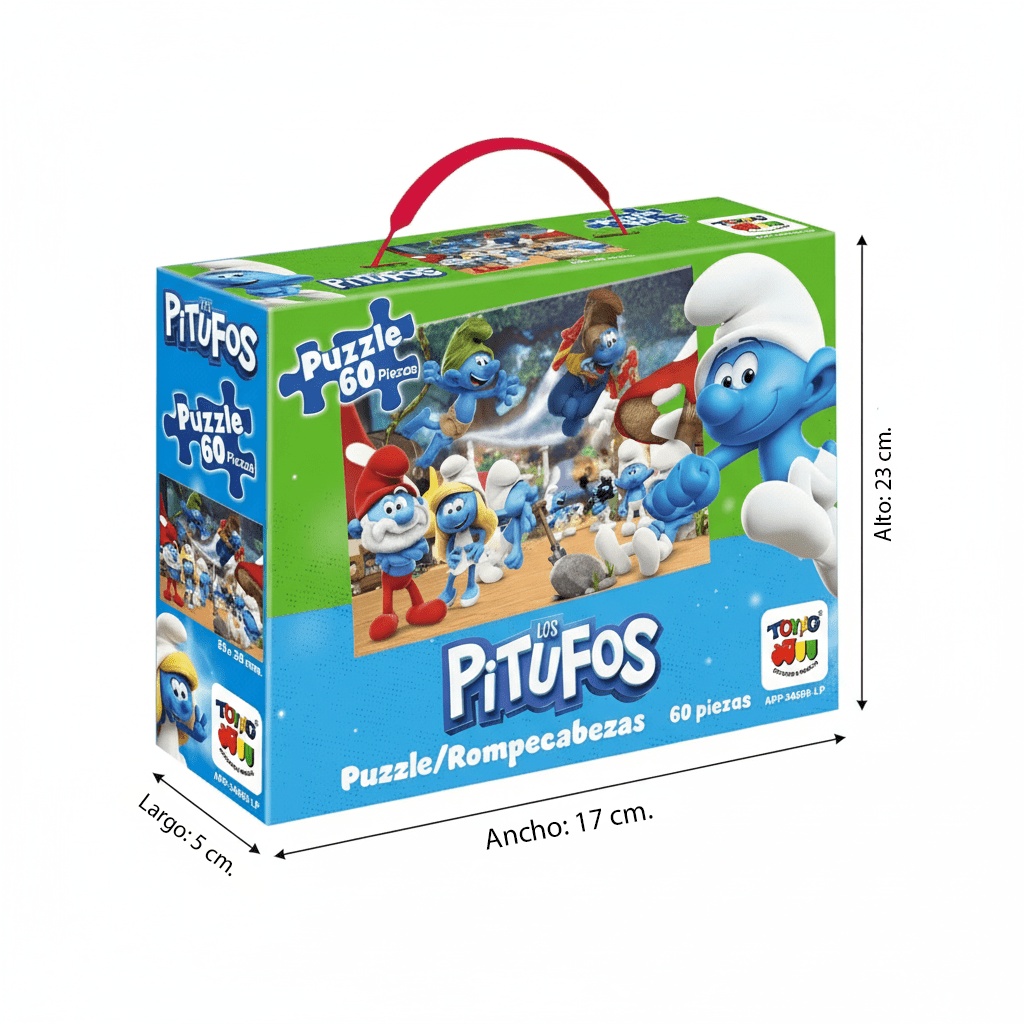 Puzzle 60 Piezas - Los Pitufos - Toyng Chile