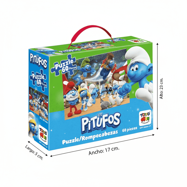 Puzzle 60 Piezas - Los Pitufos - Toyng Chile