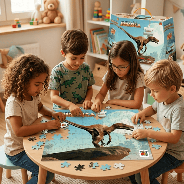 Puzzle Deinonychus Colección Jurásica (100 Piezas) - Toyng - Toyng Chile