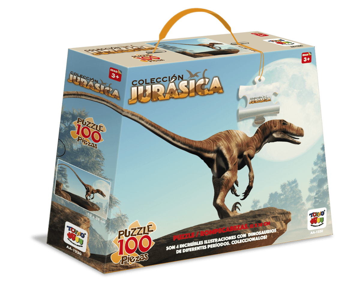 Puzzle Deinonychus Colección Jurásica (100 Piezas) - Toyng - Toyng Chile