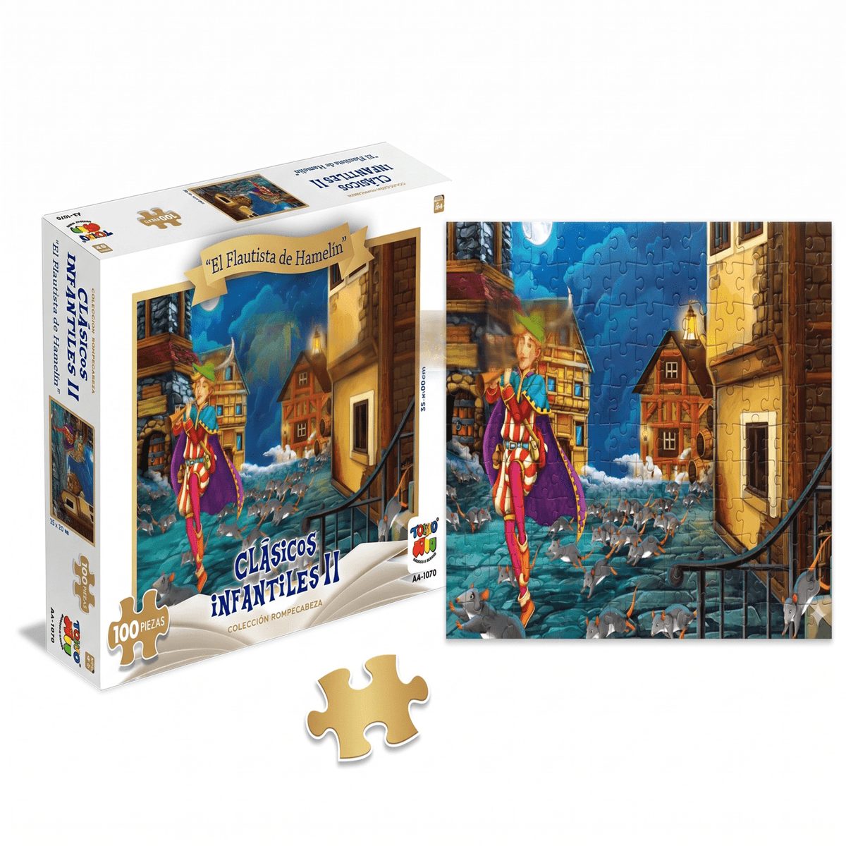 Puzzle El Flautista De Hamelin (100 Piezas) - Toyng - Toyng Chile