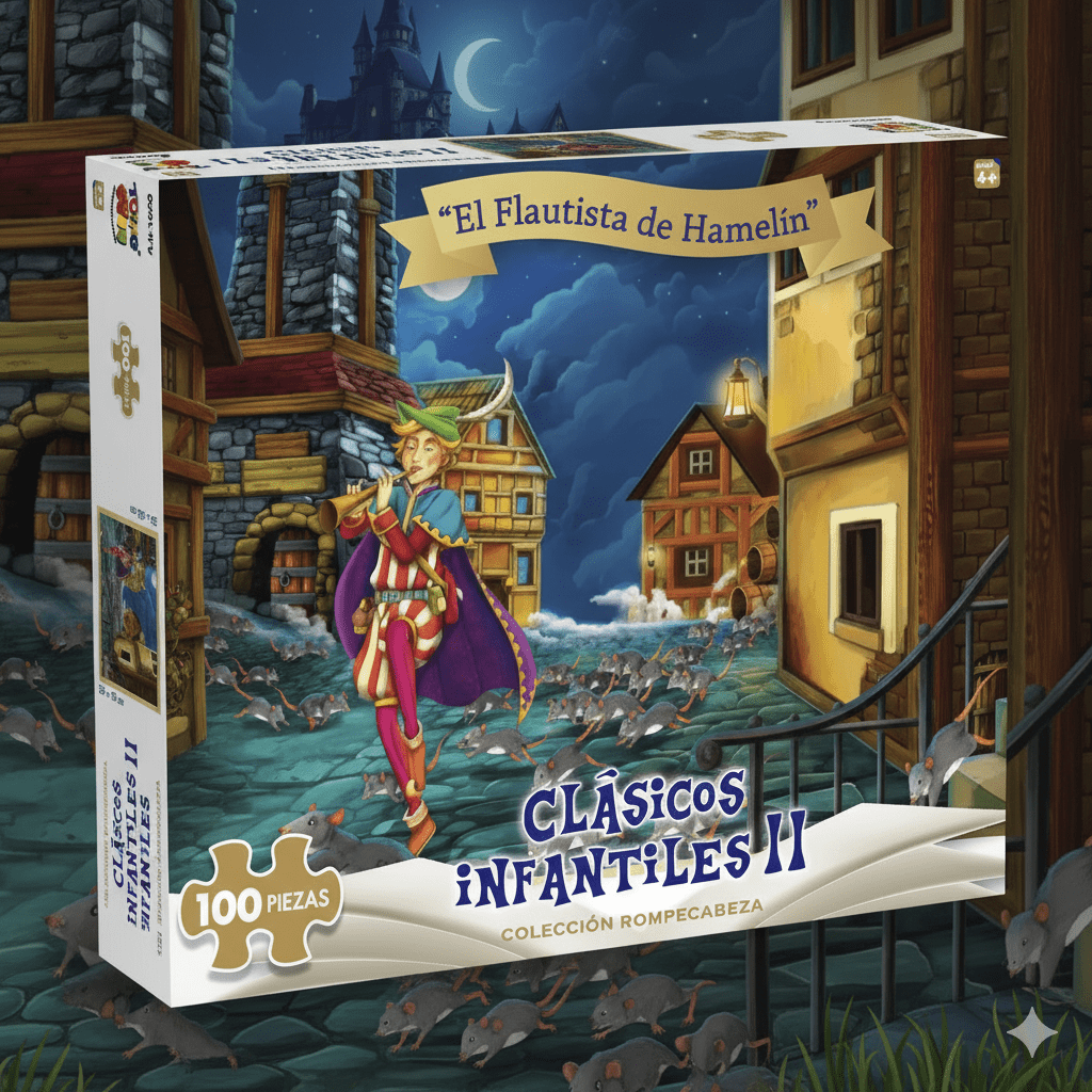 Puzzle El Flautista De Hamelin (100 Piezas) - Toyng - Toyng Chile