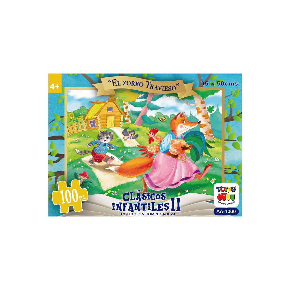 Puzzle El Zorro Travieso (100 Piezas) - Toyng - Toyng Chile