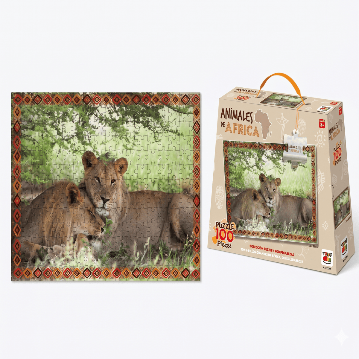 Puzzle Leones (100 Piezas) - Toyng - Toyng Chile