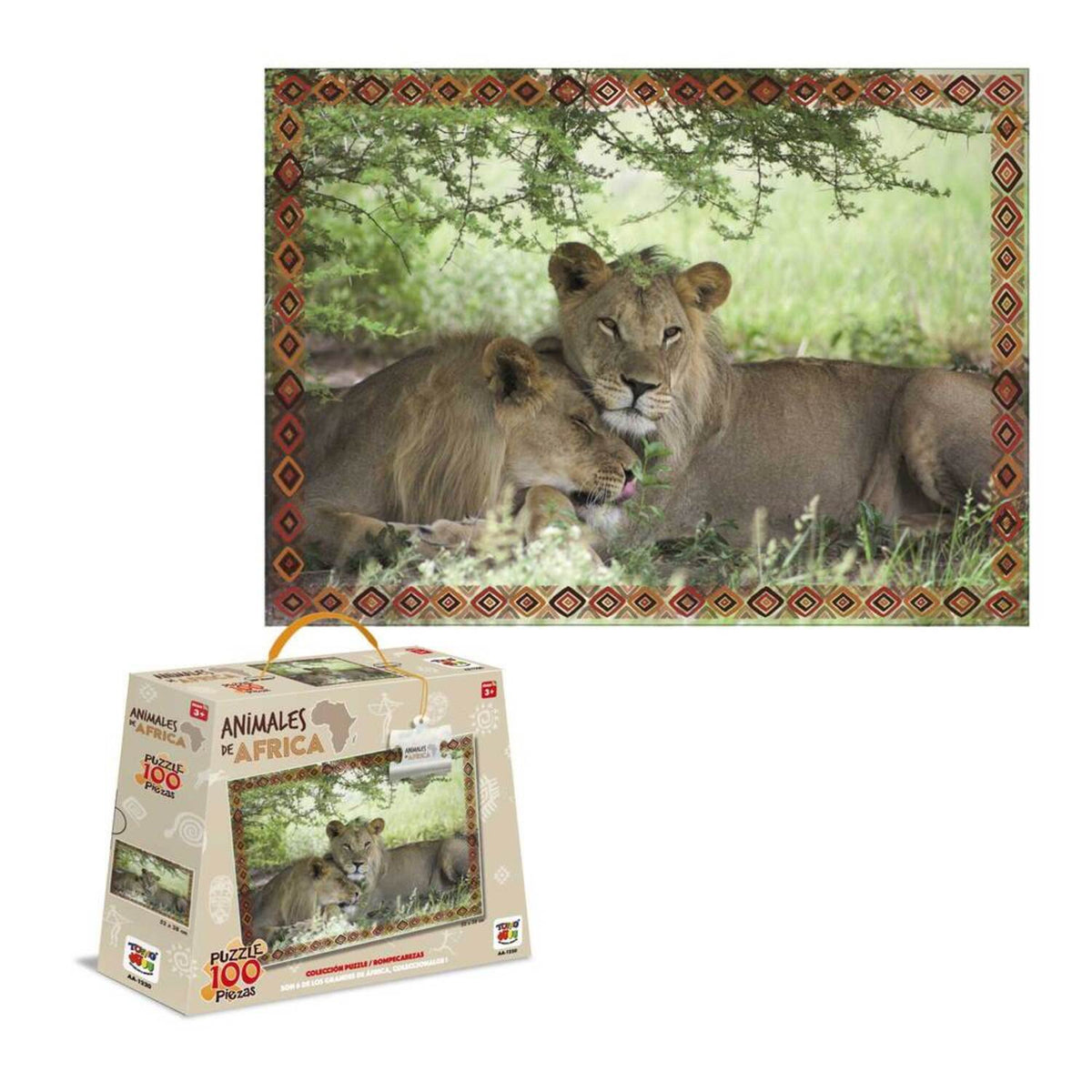 Puzzle Leones (100 Piezas) - Toyng - Toyng Chile