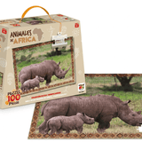 Puzzle Rinocerontes (100 Piezas) - Toyng - Toyng Chile