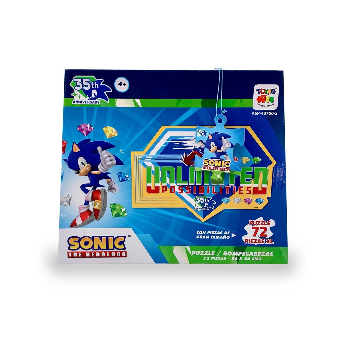Puzzle Rompecabezas de Piso (72) Piezas Grandes - Sonic - Toyng Chile