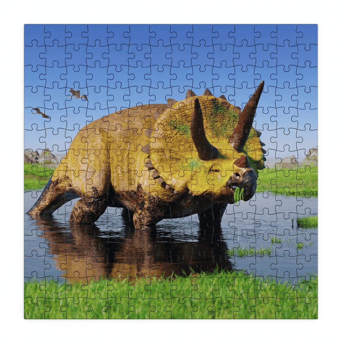 Puzzle Triceratops Colección Jurásica (100 Piezas) - Toyng - Toyng Chile