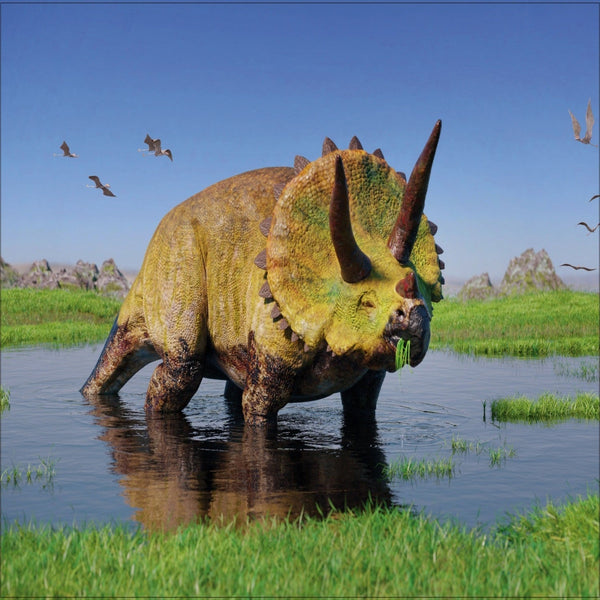 Puzzle Triceratops Colección Jurásica (100 Piezas) - Toyng - Toyng Chile
