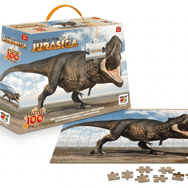 Puzzle Tyrannosaurus Colección Jurásica (100 Piezas) - Toyng - Toyng Chile