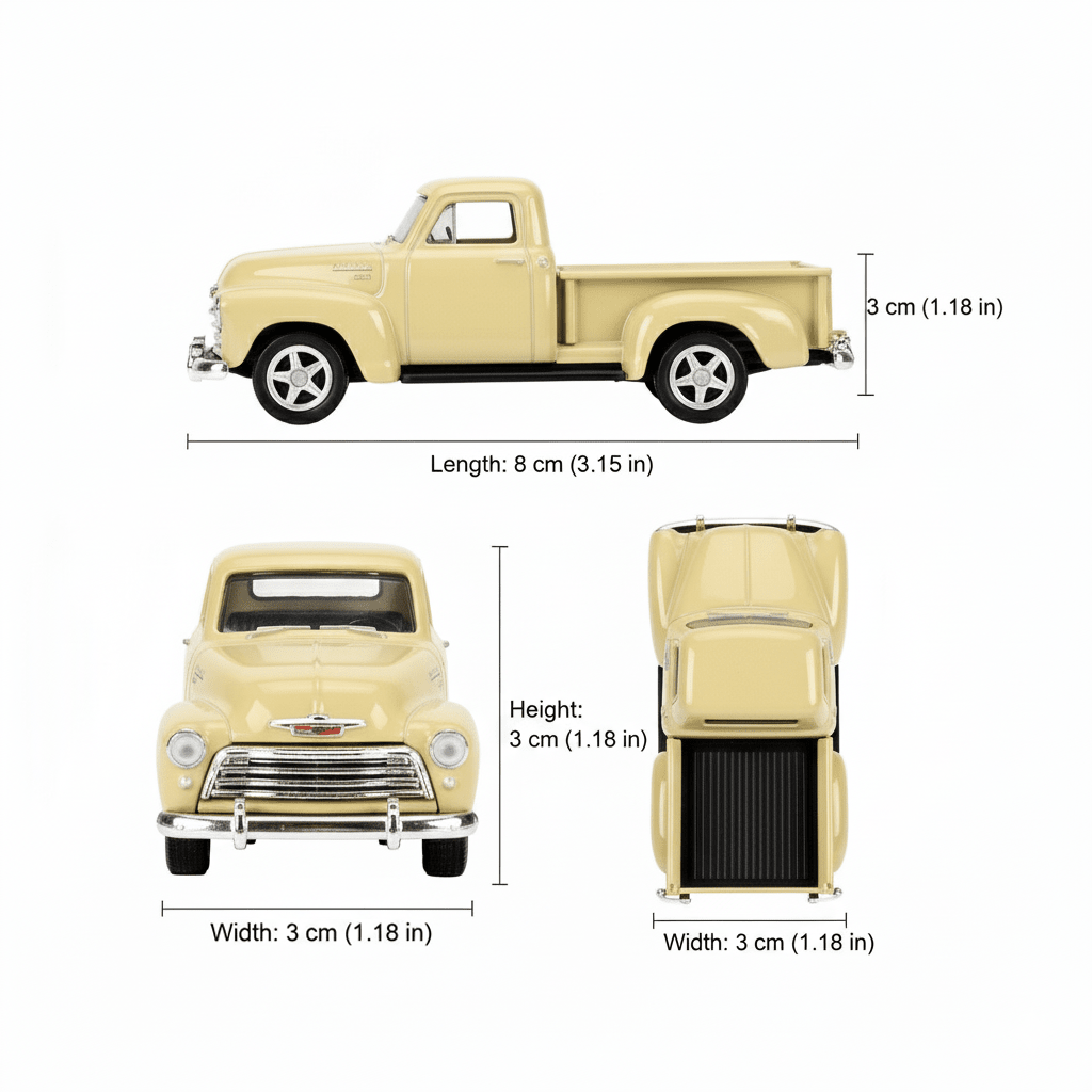 SUV Chevrolet 3100 Pick Up Escala 1:60 - Welly - Toyng Chile